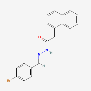 N'-[(E)-(4-bromophenyl)methylidene]-2-(naphthalen-1-yl)acetohydrazide