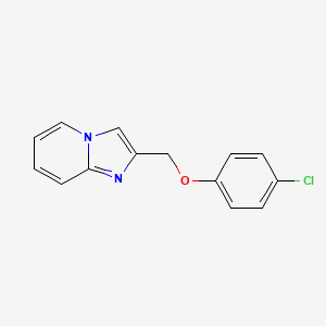 molecular formula C14H11ClN2O B11684519 2-(4-Chloro-phenoxymethyl)-imidazo[1,2-a]pyridine 