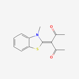 3-(3-methyl-1,3-benzothiazol-2(3H)-ylidene)pentane-2,4-dione