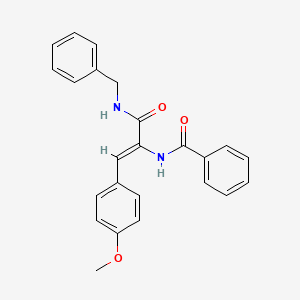 (2Z)-N-benzyl-3-(4-methoxyphenyl)-2-(phenylformamido)prop-2-enamide