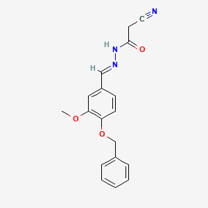 N'-[(E)-[4-(Benzyloxy)-3-methoxyphenyl]methylidene]-2-cyanoacetohydrazide