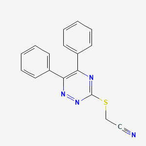 2-[(5,6-Diphenyl-1,2,4-triazin-3-yl)sulfanyl]acetonitrile