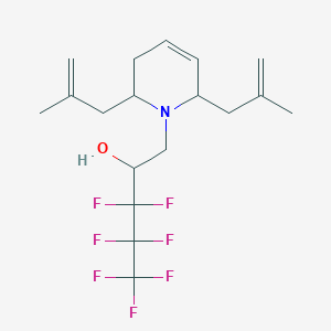 1-[2,6-Bis(2-methylallyl)-3,6-dihydro-1(2H)-pyridinyl]-3,3,4,4,5,5,5-heptafluoro-2-pentanol