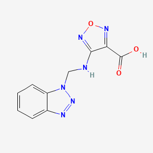 4-[(1H-benzotriazol-1-ylmethyl)amino]-1,2,5-oxadiazole-3-carboxylic acid