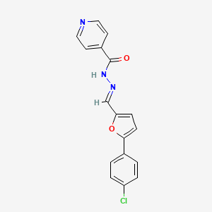 N'-[(E)-[5-(4-Chlorophenyl)furan-2-YL]methylidene]pyridine-4-carbohydrazide