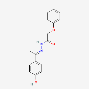 N'-[(1E)-1-(4-hydroxyphenyl)ethylidene]-2-phenoxyacetohydrazide