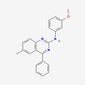 N-(3-methoxyphenyl)-6-methyl-4-phenylquinazolin-2-amine