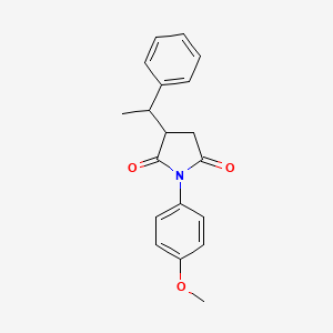 1-(4-Methoxyphenyl)-3-(1-phenylethyl)pyrrolidine-2,5-dione