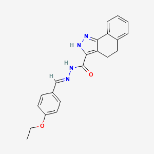 N'-[(E)-(4-ethoxyphenyl)methylidene]-4,5-dihydro-1H-benzo[g]indazole-3-carbohydrazide