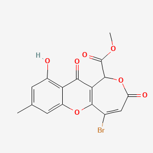 methyl 5-bromo-10-hydroxy-8-methyl-3,11-dioxo-1H-oxepino[4,3-b]chromene-1-carboxylate