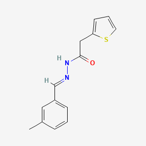 N'-[(E)-(3-methylphenyl)methylidene]-2-(thiophen-2-yl)acetohydrazide