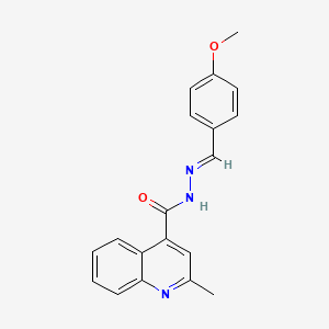 N'-[(E)-(4-methoxyphenyl)methylidene]-2-methylquinoline-4-carbohydrazide