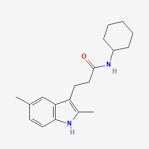 N-cyclohexyl-3-(2,5-dimethyl-1H-indol-3-yl)propanamide