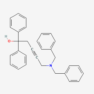 molecular formula C31H29NO B11684979 5-(Dibenzylamino)-1,1-diphenylpent-3-yn-1-ol 