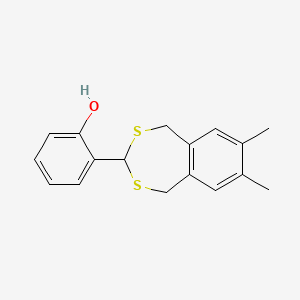 2-(7,8-Dimethyl-1,5-dihydro-2,4-benzodithiepin-3-yl)phenol