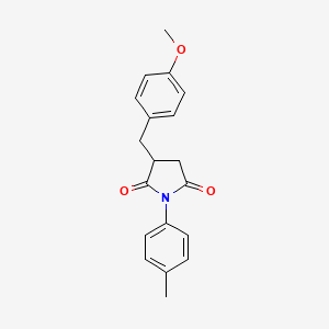 3-(4-Methoxybenzyl)-1-(4-methylphenyl)pyrrolidine-2,5-dione