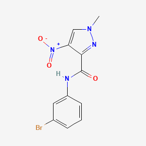 N-(3-bromophenyl)-1-methyl-4-nitro-1H-pyrazole-3-carboxamide