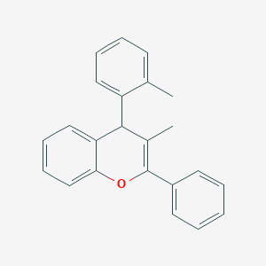 molecular formula C23H20O B11685136 3-methyl-4-(2-methylphenyl)-2-phenyl-4H-chromene 