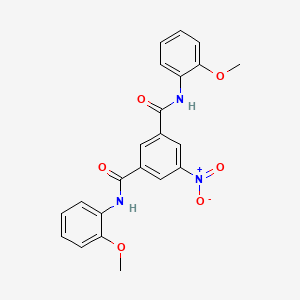 molecular formula C22H19N3O6 B11685163 N,N'-bis(2-methoxyphenyl)-5-nitroisophthalamide 