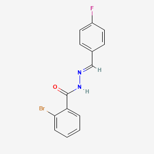 2-bromo-N'-[(E)-(4-fluorophenyl)methylidene]benzohydrazide