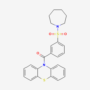 [3-(azepan-1-ylsulfonyl)phenyl](10H-phenothiazin-10-yl)methanone