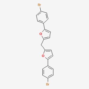 2-(4-Bromophenyl)-5-{[5-(4-bromophenyl)furan-2-YL]methyl}furan