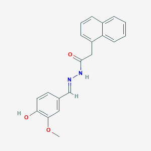 N'-[(E)-(4-hydroxy-3-methoxyphenyl)methylidene]-2-(naphthalen-1-yl)acetohydrazide