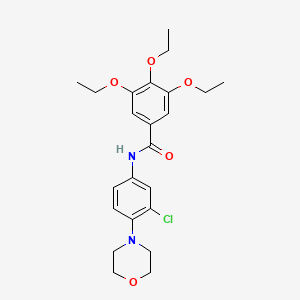 N-[3-chloro-4-(morpholin-4-yl)phenyl]-3,4,5-triethoxybenzamide