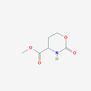 molecular formula C6H9NO4 B1168544 4-(Methoxycarbonyl)tetrahydro-1,3-oxazin-2-one CAS No. 124754-46-7