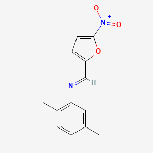 2,5-dimethyl-N-[(E)-(5-nitrofuran-2-yl)methylidene]aniline