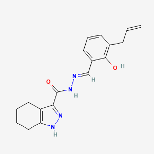 N'-[(E)-(3-allyl-2-hydroxyphenyl)methylidene]-4,5,6,7-tetrahydro-1H-indazole-3-carbohydrazide