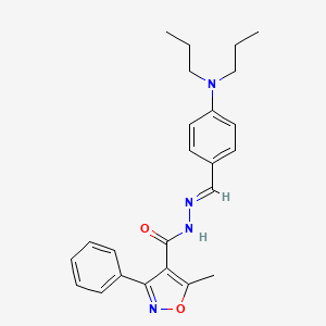 N'-{(E)-[4-(dipropylamino)phenyl]methylidene}-5-methyl-3-phenyl-1,2-oxazole-4-carbohydrazide