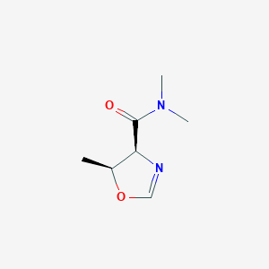 molecular formula C7H12N2O2 B1168552 (4S,5S)-N,N,5-Trimethyl-4,5-dihydrooxazole-4-carboxamide CAS No. 121687-16-9