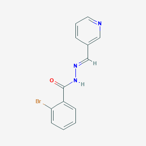 2-bromo-N'-[(E)-pyridin-3-ylmethylidene]benzohydrazide