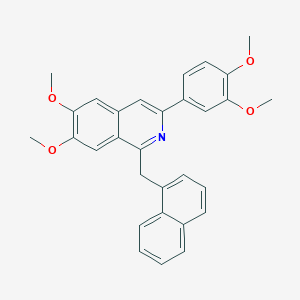 3-(3,4-Dimethoxyphenyl)-6,7-dimethoxy-1-(naphthalen-1-ylmethyl)isoquinoline