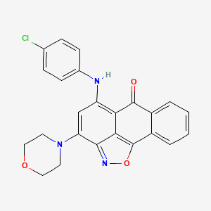 5-(4-Chloroanilino)-3-morpholino-6H-anthra[1,9-CD]isoxazol-6-one