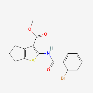 methyl 2-{[(2-bromophenyl)carbonyl]amino}-5,6-dihydro-4H-cyclopenta[b]thiophene-3-carboxylate