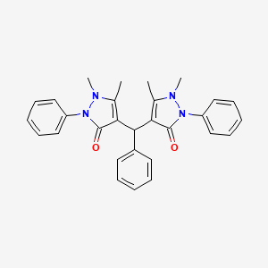 4,4'-(phenylmethanediyl)bis(1,5-dimethyl-2-phenyl-1,2-dihydro-3H-pyrazol-3-one)