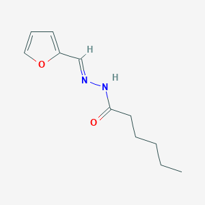 molecular formula C11H16N2O2 B11685762 N'-(2-Furylmethylene)hexanohydrazide 