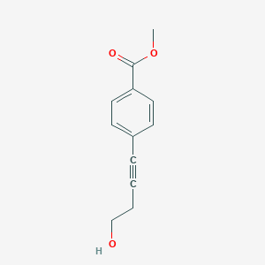 molecular formula C12H12O3 B116858 4-(4-羟基-1-丁炔基)苯甲酸甲酯 CAS No. 123910-86-1