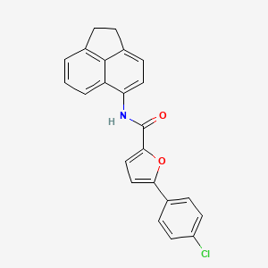 molecular formula C23H16ClNO2 B11685818 5-(4-chlorophenyl)-N-(1,2-dihydroacenaphthylen-5-yl)furan-2-carboxamide 