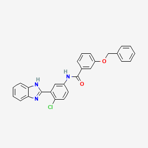 N-[3-(1H-benzimidazol-2-yl)-4-chlorophenyl]-3-(benzyloxy)benzamide