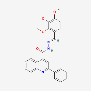 2-Phenyl-N'-[(E)-(2,3,4-trimethoxyphenyl)methylidene]quinoline-4-carbohydrazide