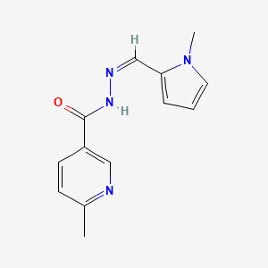 6-methyl-N'-[(Z)-(1-methyl-1H-pyrrol-2-yl)methylidene]pyridine-3-carbohydrazide