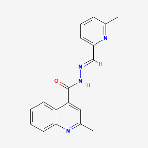 2-methyl-N'-[(E)-(6-methylpyridin-2-yl)methylidene]quinoline-4-carbohydrazide