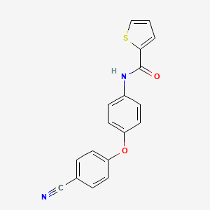 N-[4-(4-cyanophenoxy)phenyl]thiophene-2-carboxamide