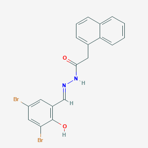 N'-[(E)-(3,5-dibromo-2-hydroxyphenyl)methylidene]-2-(naphthalen-1-yl)acetohydrazide