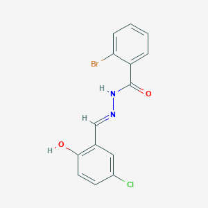 2-bromo-N'-[(E)-(5-chloro-2-hydroxyphenyl)methylidene]benzohydrazide