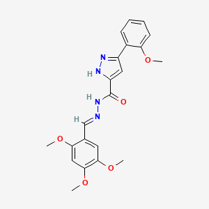 3-(2-Methoxyphenyl)-N'-[(E)-(2,4,5-trimethoxyphenyl)methylidene]-1H-pyrazole-5-carbohydrazide