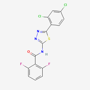 N-[5-(2,4-dichlorophenyl)-1,3,4-thiadiazol-2-yl]-2,6-difluorobenzamide